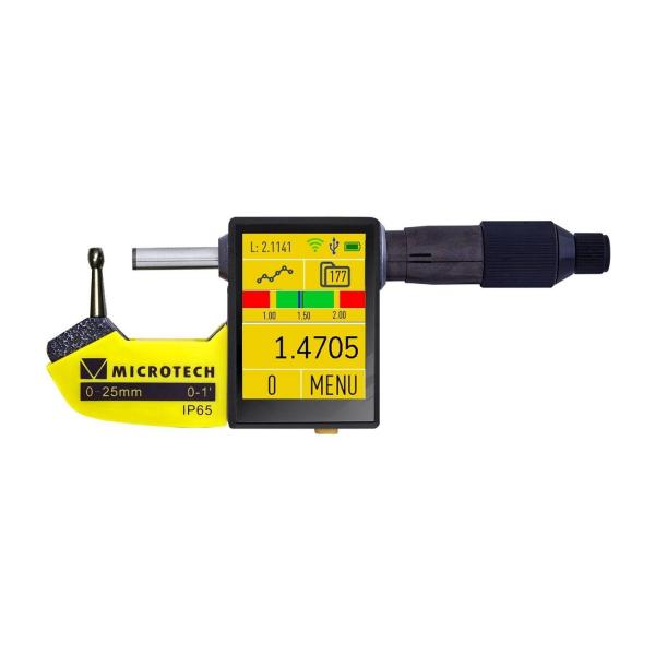 Дигитален микрометър за тръби Microtech TUBE DataMet – 75–100 мм, 0,0001 мм