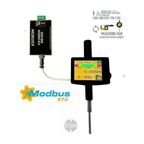 Дигитален индикаторен часовник Microtech DataMet MODBUS – 0–100 мм, 0,0001 мм, ±5 μm