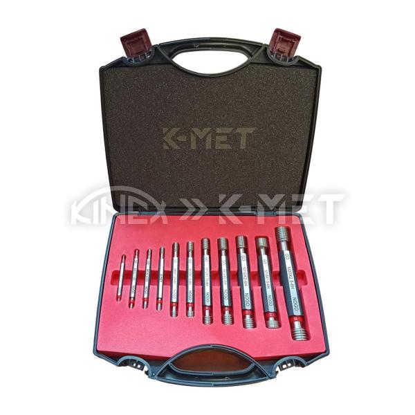 Комплект резбови калибри K-MET 93000-6H-020 – Go/NoGo, M3–M20, 6H