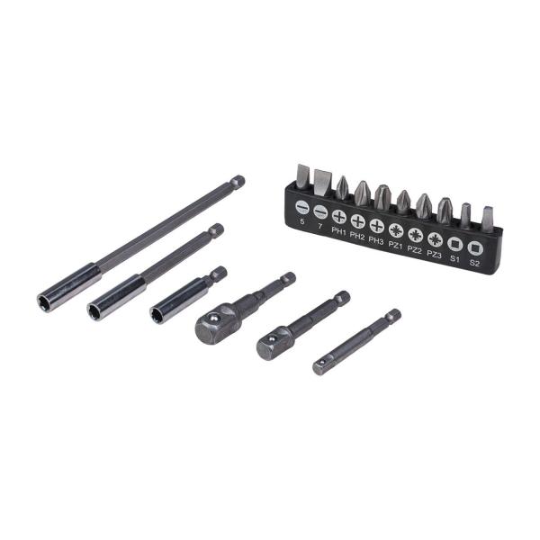 Комплект накрайници, адаптери и удължения Top Master Pro TMP 330750 – 1/4, 16 части