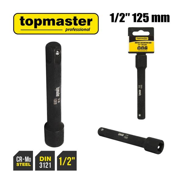 Удължение ударно за вложки Top Master Pro TMP 330761 – 1/2, 75 мм