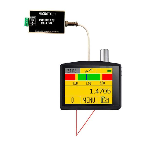 Лазерен индикатор Microtech ModBus Laser DataMet IP67 – ±20 мм, 0,001 мм