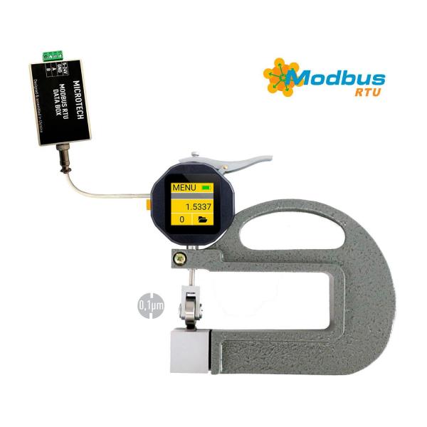 Дигитален дебеломер Microtech MODBUS DataMet FILM – 0–10 мм, 0,0001 мм, ±10 μm