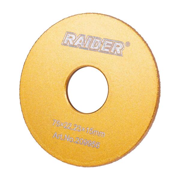 Диамантен диск за полукръгли ръбове Raider Power Tools 209956 – 75 мм, 15 мм