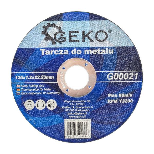 Диск за рязане на метал GEKO G00021 – 125 мм, 1.2 мм