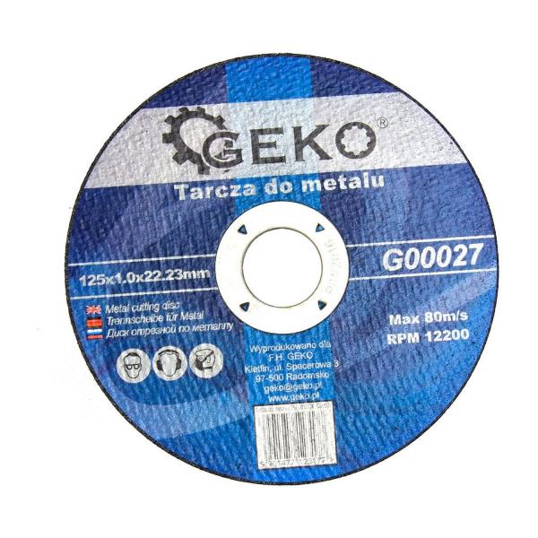 Диск за рязане на метал GEKO G00027 – 125 мм, 1 мм