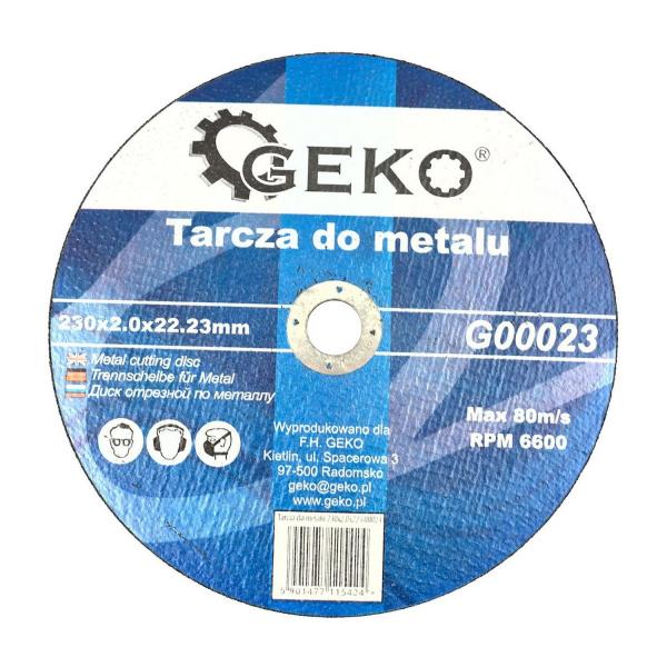Диск за рязане на метал GEKO G00023 – 230 мм, 2 мм