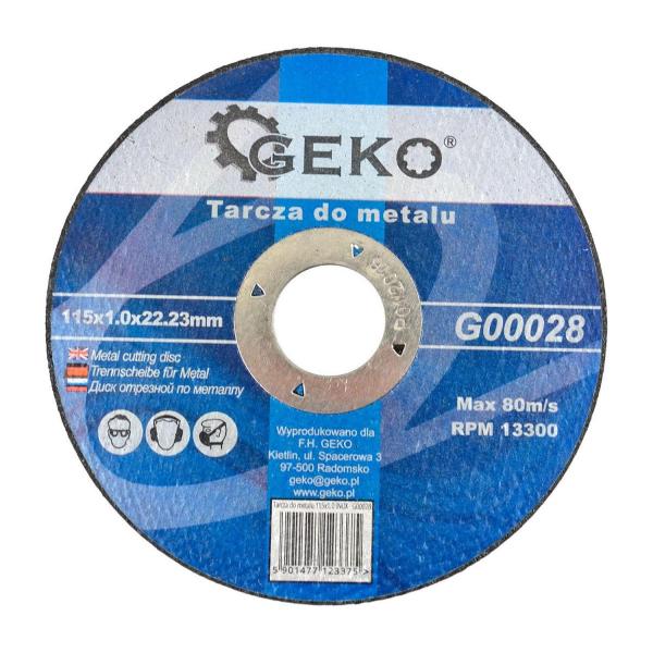 Диск за рязане на метал GEKO G00028 – 115 x 1 x 22.23 мм