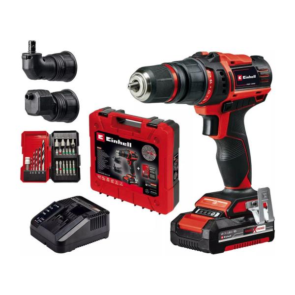 Акумулаторен винтоверт Einhell Power X-Change TE-CD 18/45 3X-Li – 18 V, 2 Ah
