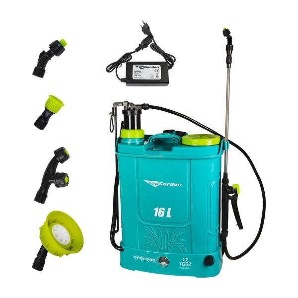 Акумулаторна пръскачка TopGarden TGP02 – 16 л, 12 V, 8 Ah