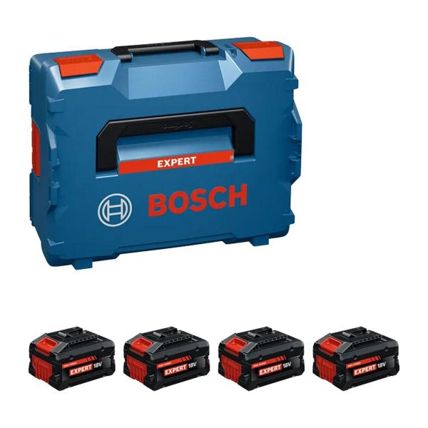 Комплект акумулаторни батерии Bosch EXPERT 4 x EXBA18V-55 – 18 V, 5,5 Ah
