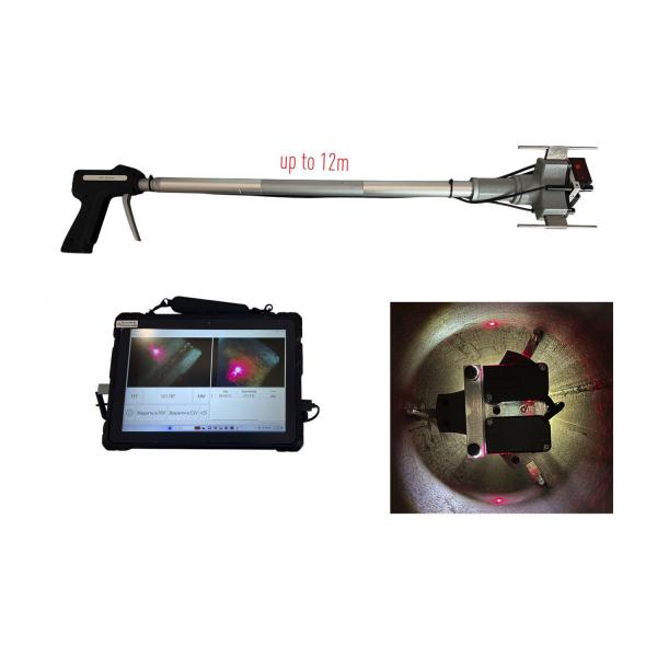 Лазерен триточков дуломер за измерване на оръжейни цеви Microtech DataMet Gun Barrel Pistol – 200–210 мм, 12000 мм