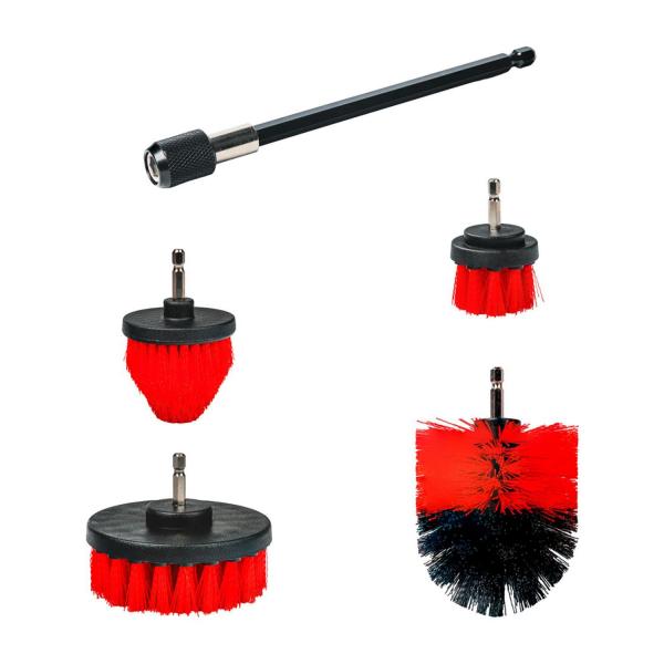 Комплект четки за винтоверт Raider 170114 – Ø50/64/90/100 мм, HEX 1/4, 5 части