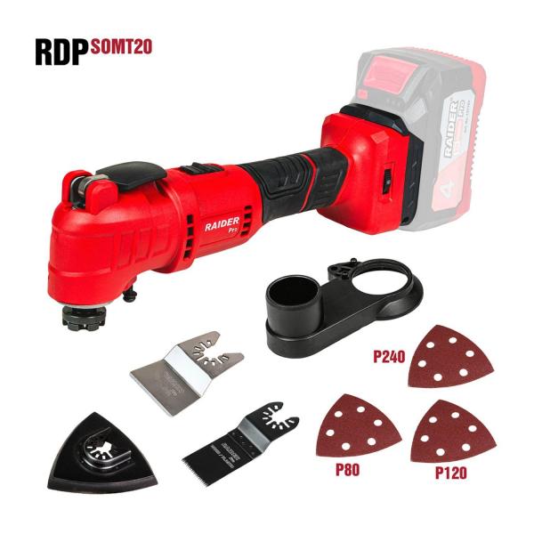 Акумулаторен мултифункционален инструмент Raider Pro RDP-SOMT20 – 20 V, 5000-20000 min⁻¹