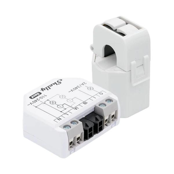 Микромодул Smart двуканален мерител Shelly EM Gen4 – 2 × 120 A, Wi-Fi, Zigbee, Matter