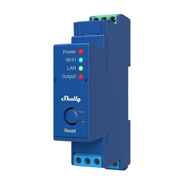 Импулсно Smart реле Shelly PRO 1 – 1x On/Off 16 A, DIN монтаж, LAN, Wi-Fi и Bluetooth