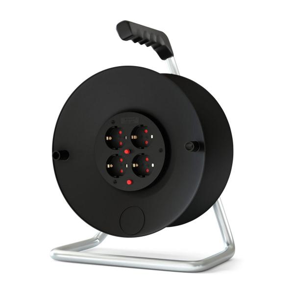 Удължител на макара Commel C0999 – празна, PVC 280 мм, 4 шуко, 16 A, IP20
