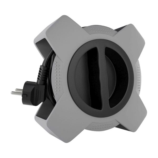 Удължител на макара Commel C201-401 – 5 м, 4 шуко, H05VV-F 3G1,5 мм²