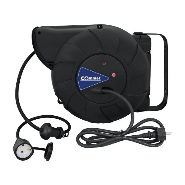 Удължител на макара автоматична Commel C200-601 – 11+2 м, H07RN-F 3G1,5 мм², IP44