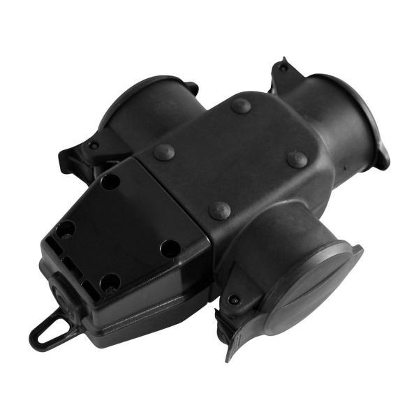 Троен куплунг Commel 240-501 – 3 × Schuko, 16 A, IP44