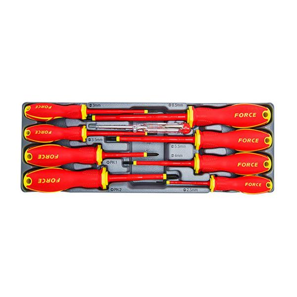 Комплект изолирани отвертки Force 20916N – 1000 V, 9 части