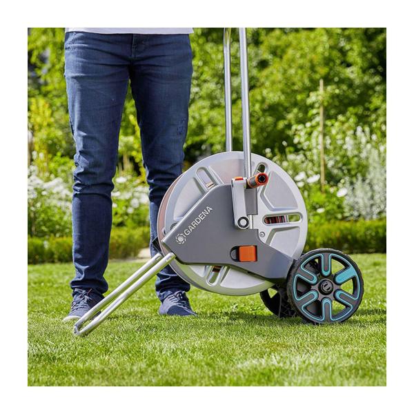 Количка за маркуч без маркуч Gardena AquaRoll M Metal – 35–60 м