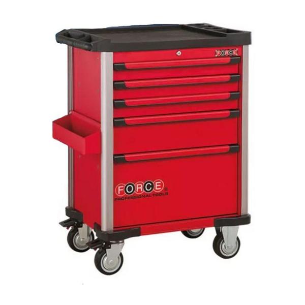 Инструментална количка Force 10215R-210 – 210 части, червена