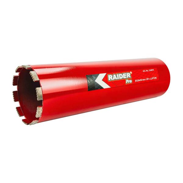 Диамантена боркорона за бетон Raider Pro 154879 – 120 × 450 мм, 1 1/4″ UNC
