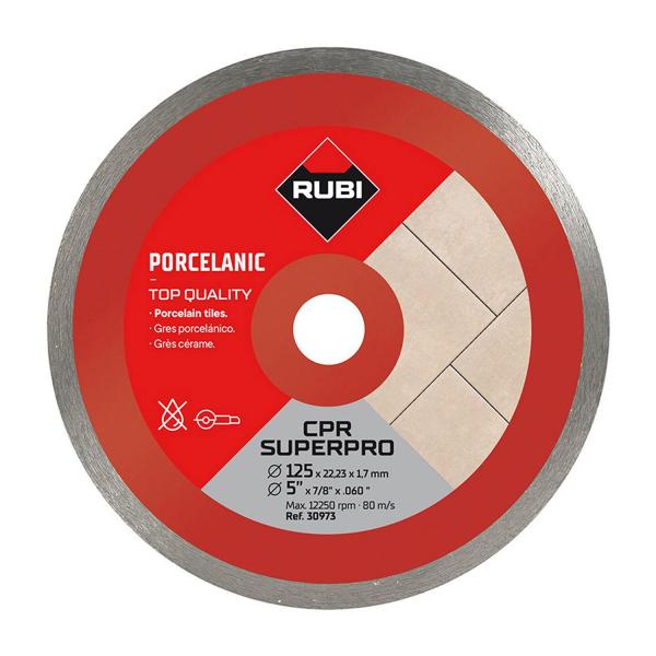 Диамантен диск за порцелан и керамика Rubi CPR-125 SuperPro – 125 мм