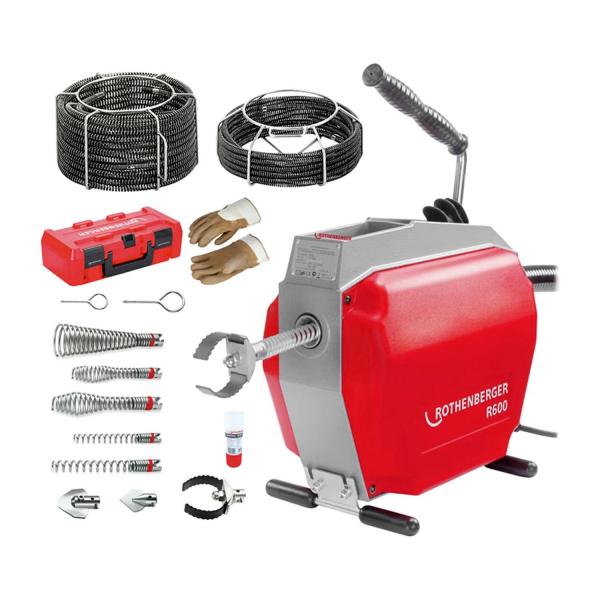 Машина за почистване на тръби Rothenberger R600 – 20–150 мм, 467 min⁻¹