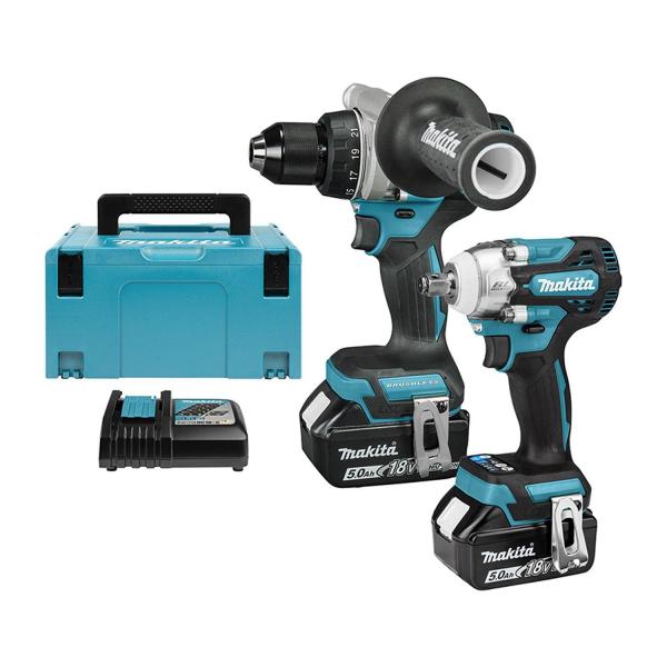 Комплект акумулаторни инструменти Makita DLX2588TJ – 18 V, 5 Ah