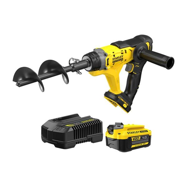Акумулаторен шнеков свредел Stanley SFMCGA75M1-QW – 18 V, 76 мм
