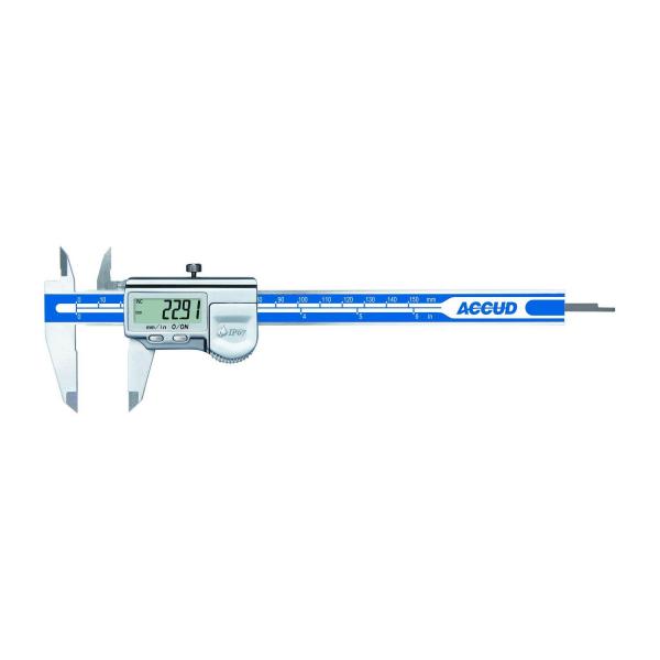 Дигитален шублер ACCUD 112-012-12 – 0–300 мм, 0,01 мм, ABS, IP67