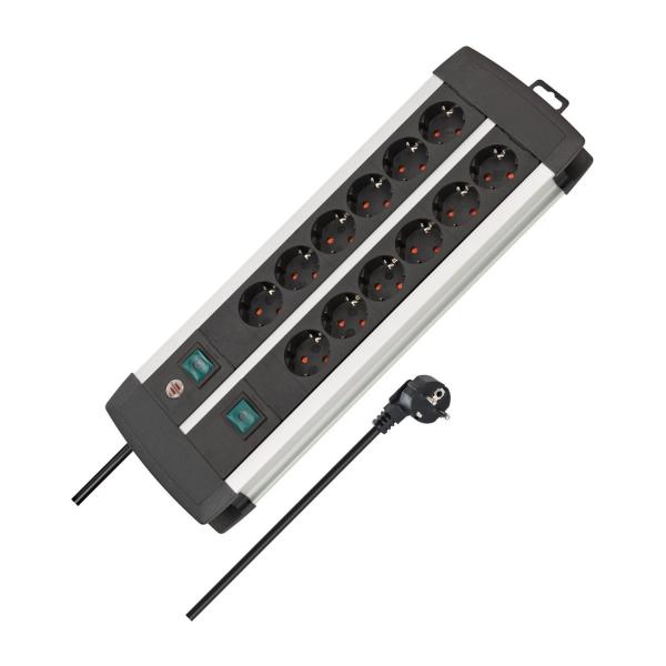 Разклонител Brennenstuhl Premium-Alu-Line 1391000912 – 12 гнезда, 3 м