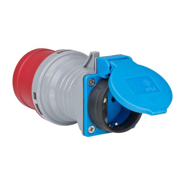 CEE адаптер Brennenstuhl 1081690 – 400 V / 16 A към 230 V / 16 A, IP44