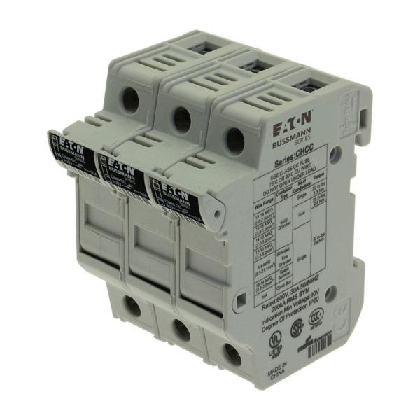 Разединител за предпазители Eaton CHCC3DU – 3P, Class CC, 30 A
