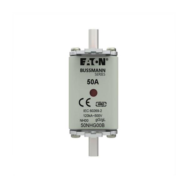 Ножов предпазител Eaton 50NHG00B – NH00, 50 A, 500 V