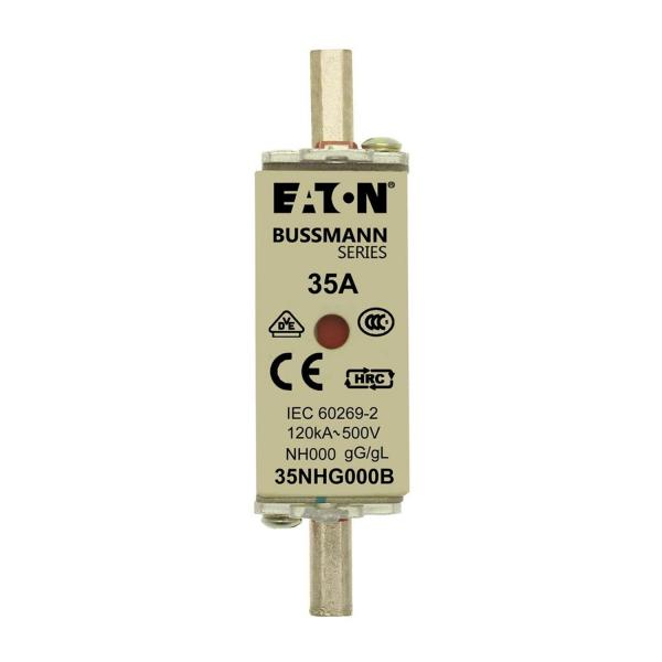 Ножов предпазител Eaton 35NHG000B – NH000, 35 A, 500 V