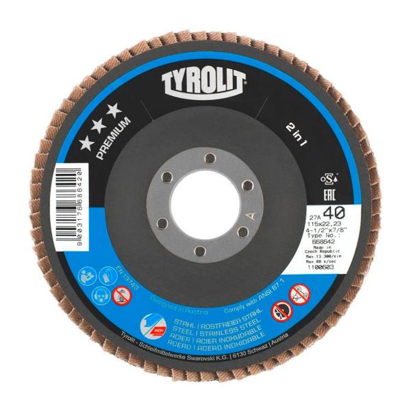 Ламелен диск Tyrolit Premium*** 2in1 – 125 × 22,23 мм, P80