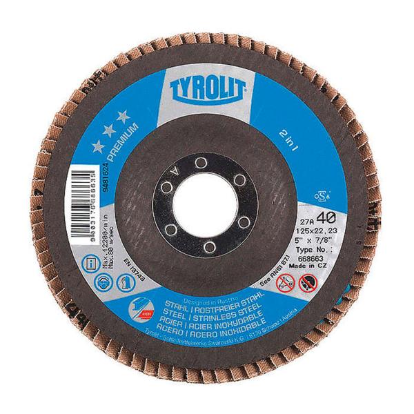 Ламелен диск Tyrolit Premium*** 2in1 – 125 × 22,23 мм, P60