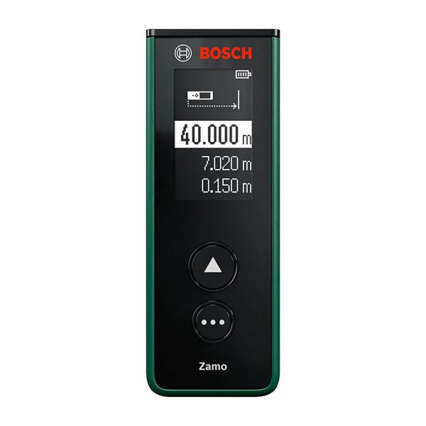 Лазерна ролетка Bosch Zamo – 40 м, ±2,0 мм, памет 10 измервания, USB-C