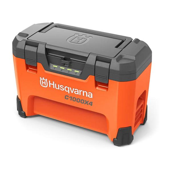 Зарядна станция Husqvarna 40-C1000X4 – за батерии 36 V, 4 гнезда