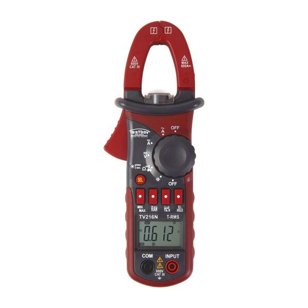 Дигитални амперклещи Testboy TV 216N – 600 A AC/DC, 600 V AC/DC, T-RMS, CAT III 600 V