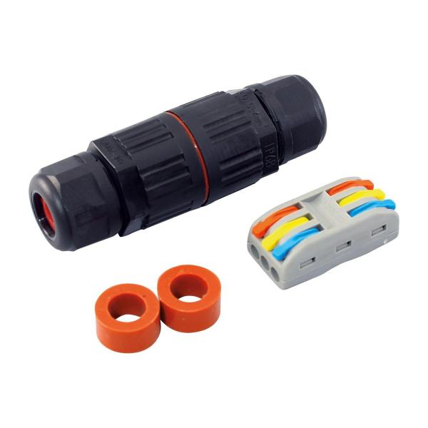 Кабелен конектор Commel 365-906, IP68, 3-полюсен, 32 A, 450 V