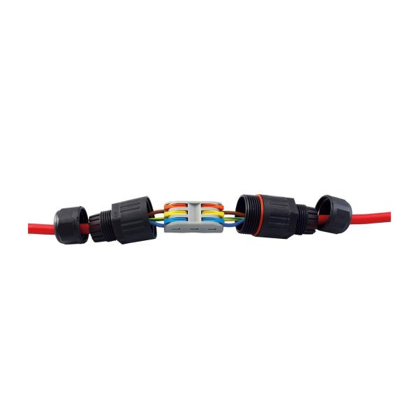 Кабелен конектор Commel 365-906, IP68, 3-полюсен, 32 A, 450 V
