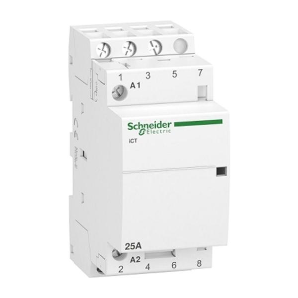 Модулен контактор Schneider Electric Acti9 iCT – 25 A, 3NO, 220-240 V AC