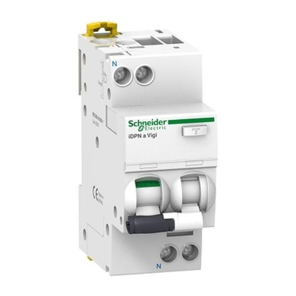 Комбинирана дефектнотокова защита Schneider Electric Acti9 iDPNa Vigi – 16 A, 1P+N, C, тип AC, 30 mA, 4,5 kA