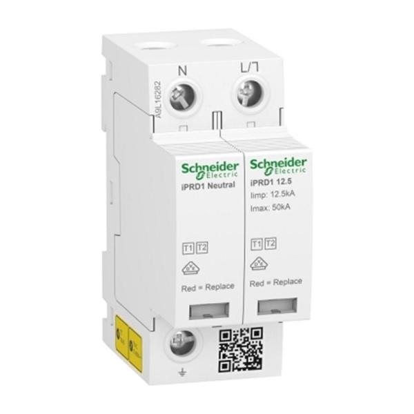 Катоден отводител Schneider Electric Acti9 iPRD1 12.5r – тип 1+2, 1P+N, 350 V, 12,5 kA