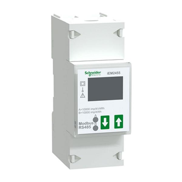 Монофазен електромер Schneider Electric Acti 9 iEM2455 – 100 A, Modbus, 2 тарифи, MID