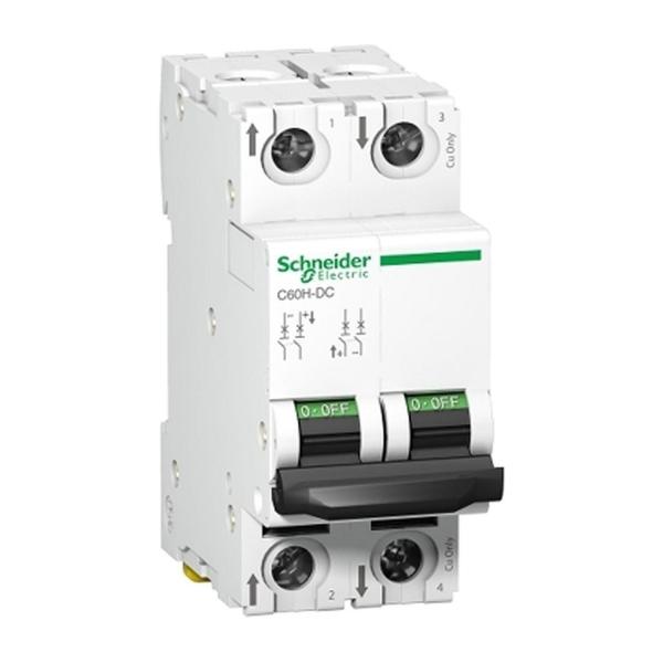 Автоматичен прекъсвач Schneider Electric Acti 9 C60H-DC – 2P, 16 A, 500 V DC